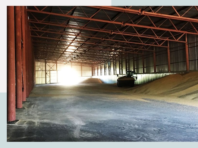 Строительство зернохранилищ в Искитиме