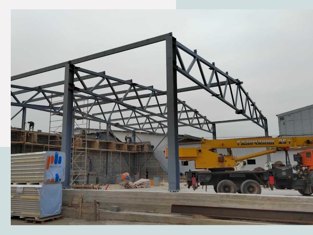 Строительство цехов в Искитиме