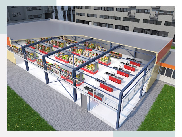 Строительство магазинов в Искитим от 612 руб. за м²