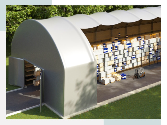 Тентовые ангары в Искитиме