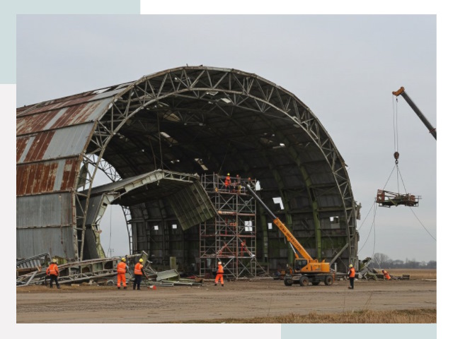 Демонтаж ангаров в Искитиме